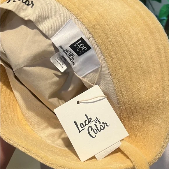Lack Of Color Yellow Kids Bucket Hat - Picture 4 of 4